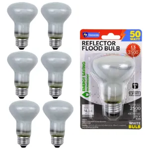 12 Pack R20 Reflector Flood Light Bulb White Indoor 50W 2700K 625 Lumen E26 Base