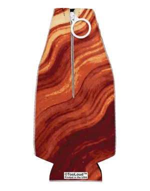 Bacon Bacon Bacon Collapsible Neoprene Bottle Insulator All Over Print by TooLoud