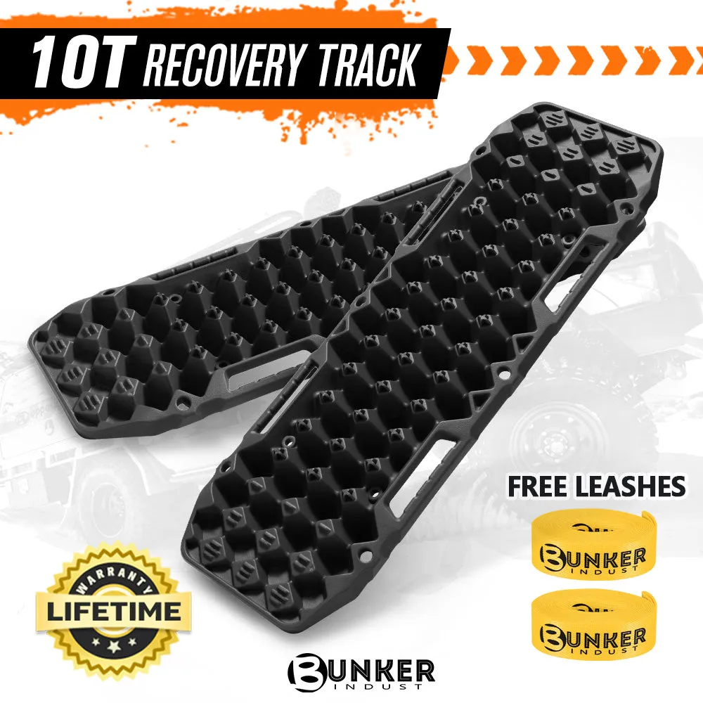 Bunker Indust 4WD Recovery Tracks /w Mounting Pins Jack Base Bag Snow Boards 4x4