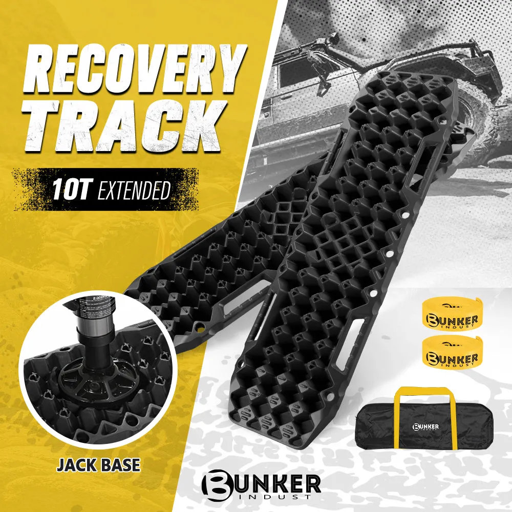 Bunker Indust 4WD Recovery Tracks /w Mounting Pins Jack Base Bag Snow Boards 4x4