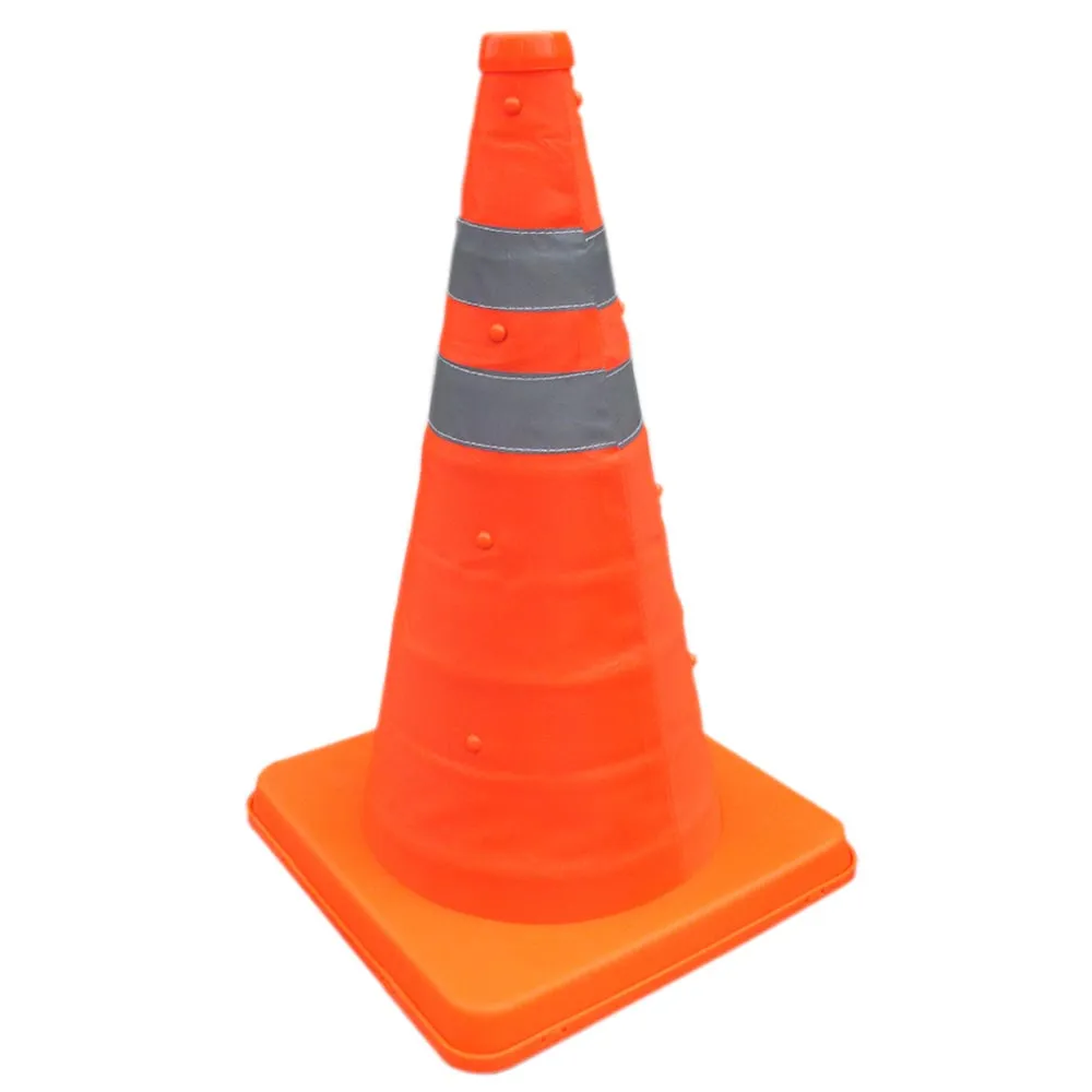 Collapsible 16.5" Reflective Pop Up Emergency Safety Traffic Cone Car  Drive
