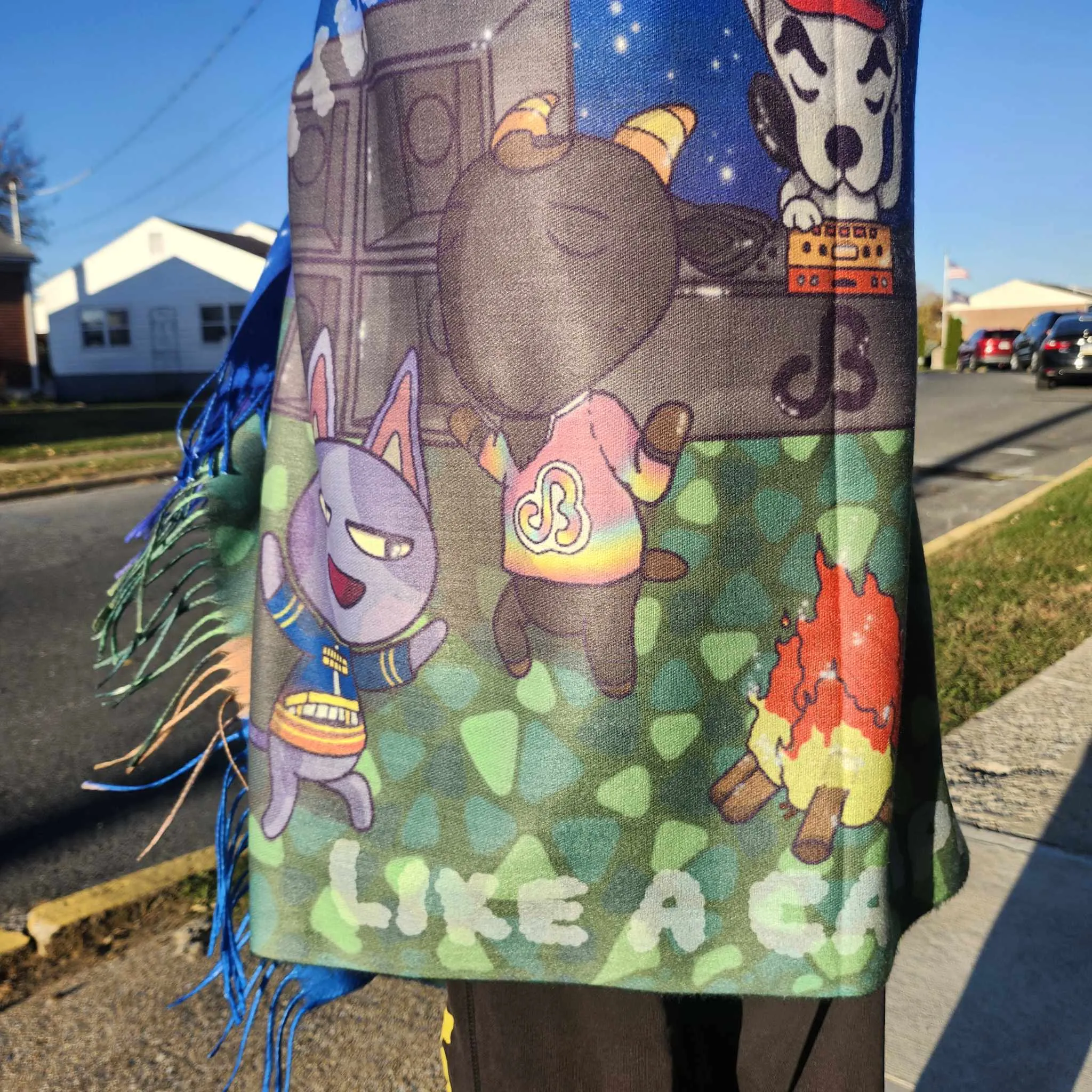Daily Bread x Animal Crossing pashmina (printed)