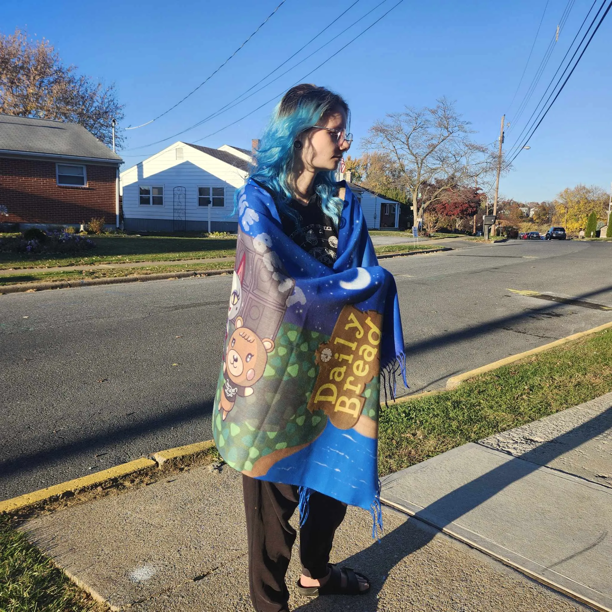 Daily Bread x Animal Crossing pashmina (printed)