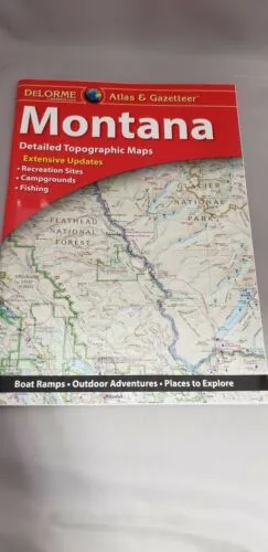 Delorme Montana MT Atlas & Gazetteer Map Newest Edition Topographic / Road Maps