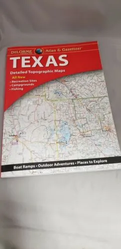 Delorme Texas TX Atlas & Gazetteer Map Newest Edition Topographic / Road Maps