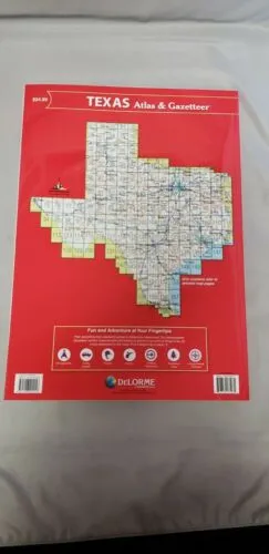 Delorme Texas TX Atlas & Gazetteer Map Newest Edition Topographic / Road Maps