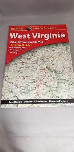 Delorme West Virginia WV Atlas & Gazetteer Map Newest Edition Topo / Road Maps