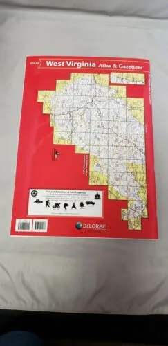 Delorme West Virginia WV Atlas & Gazetteer Map Newest Edition Topo / Road Maps