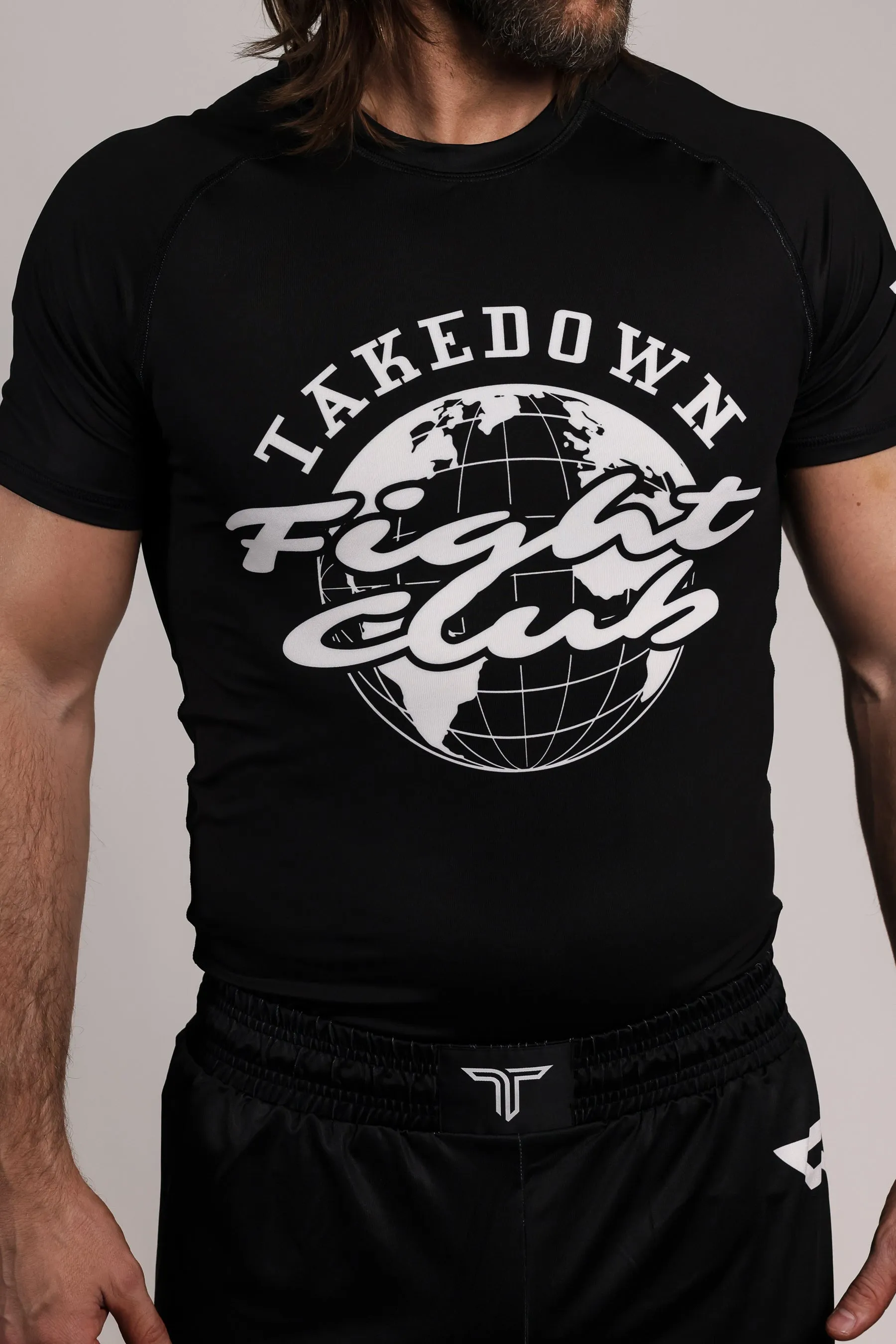 Fight Club Short-Sleeve Rashguard - Black