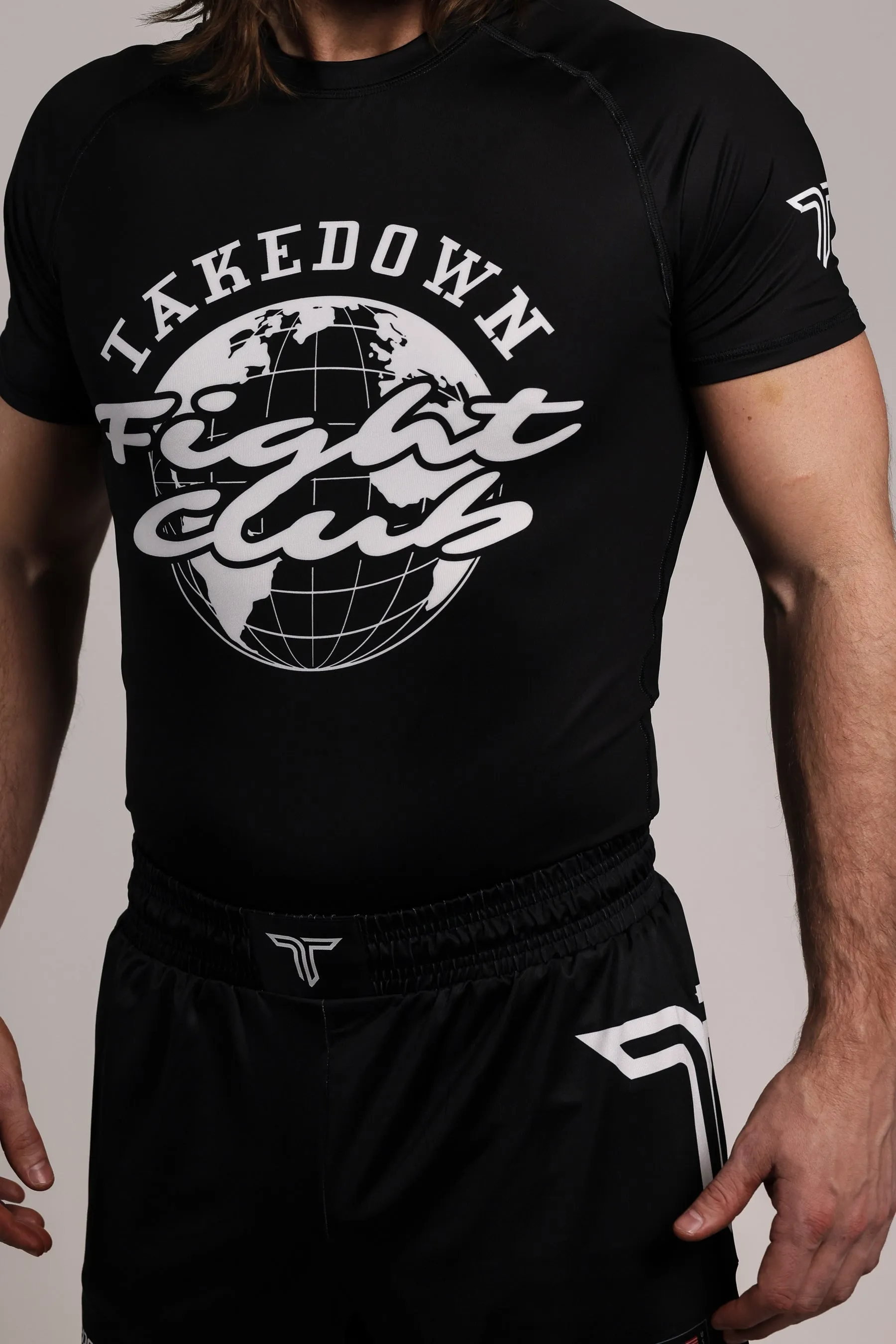 Fight Club Short-Sleeve Rashguard - Black