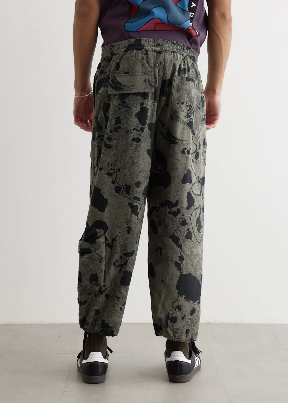 Geo Mapping Printed Return Pants