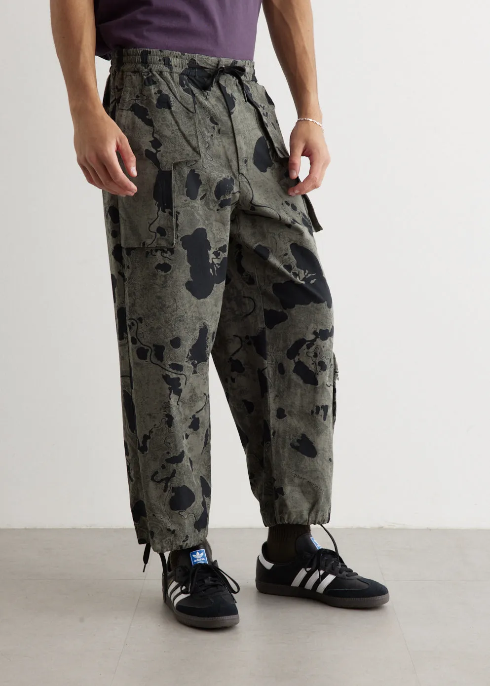Geo Mapping Printed Return Pants