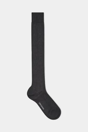 Grey long socks - Made in Italy