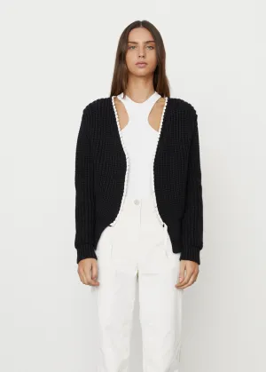 Lace Detailed Knitted Cardigan