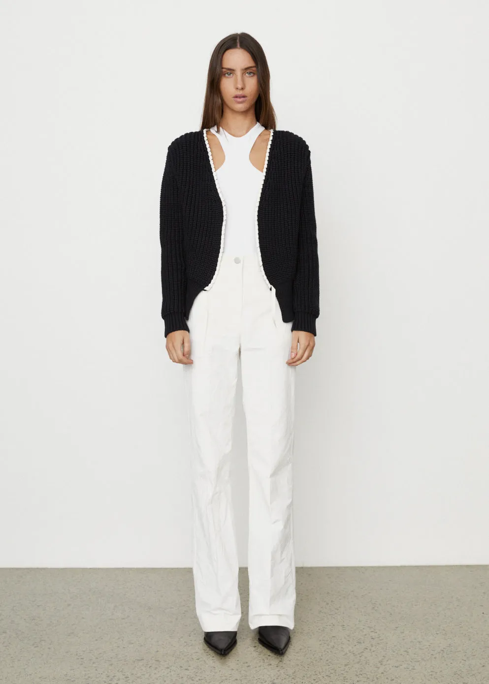Lace Detailed Knitted Cardigan