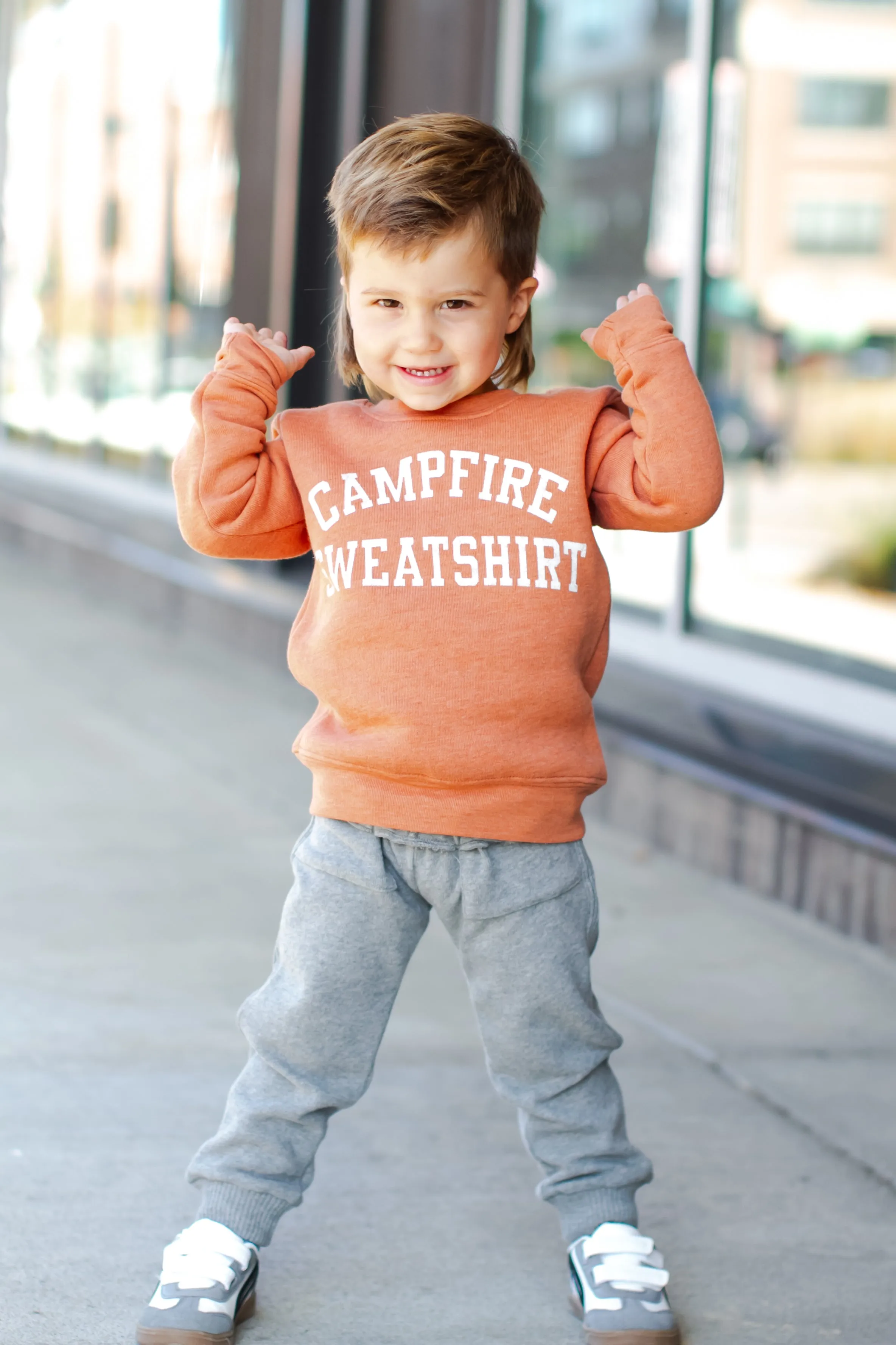 Oat Collective - Campfire Sweatshirt Pullover in Autumn (4T)