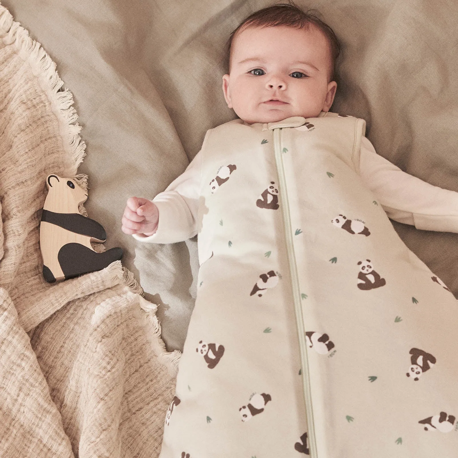 Panda Print Front Opening Sleeping Bag 2.5 TOG