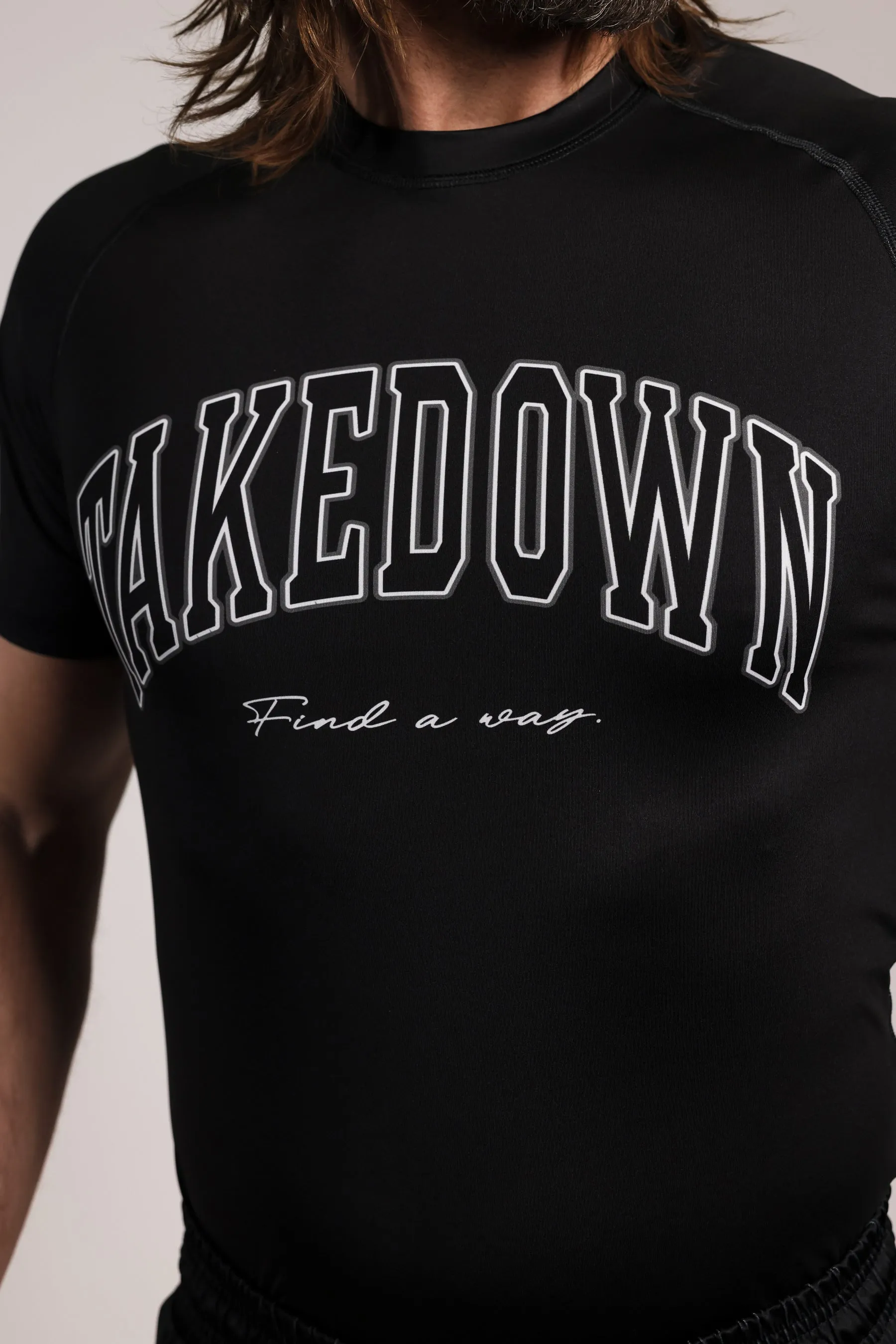 Takedown Arch Short-Sleeve Rashguard - Black