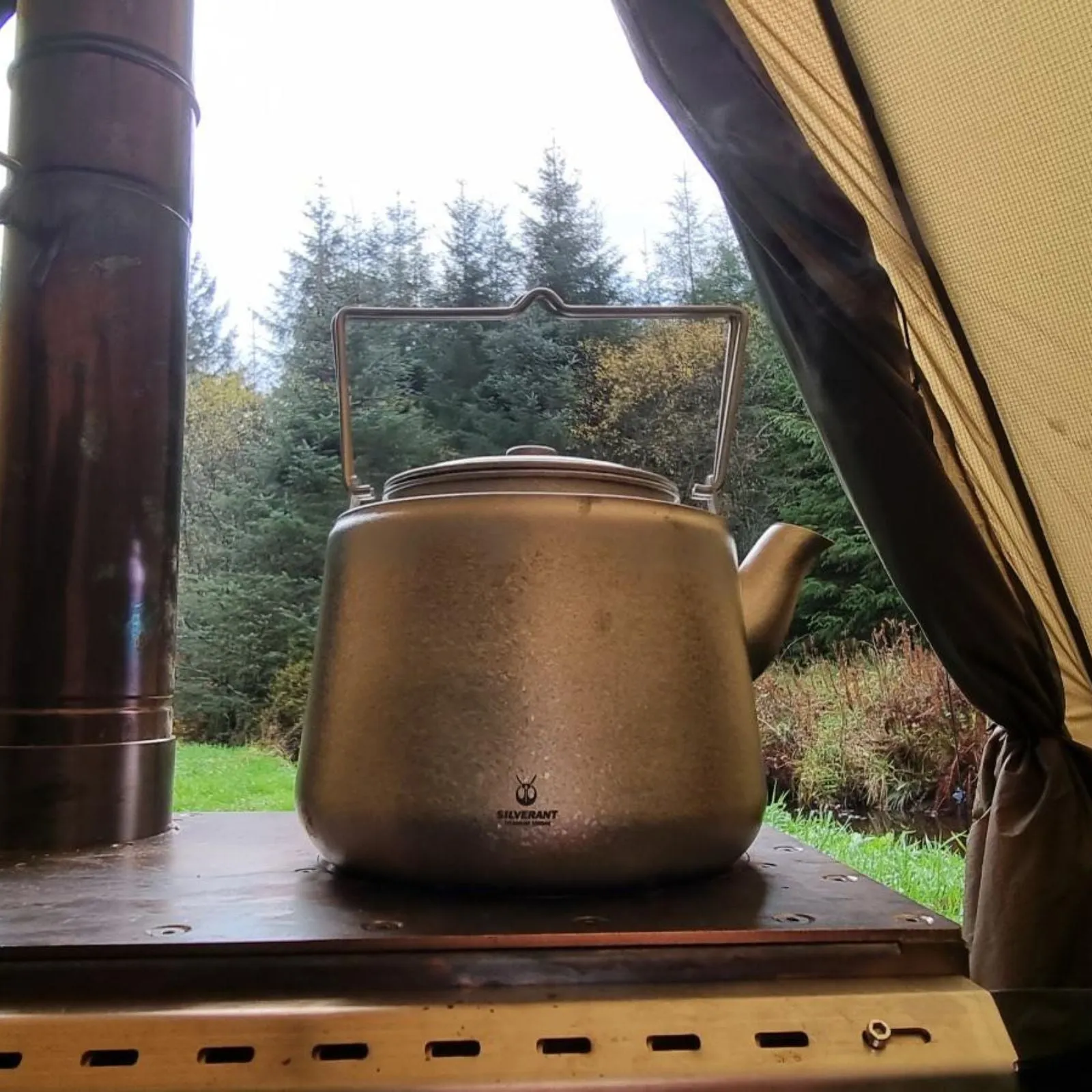 Titanium Bushcraft Kettle - Crystallized Finish