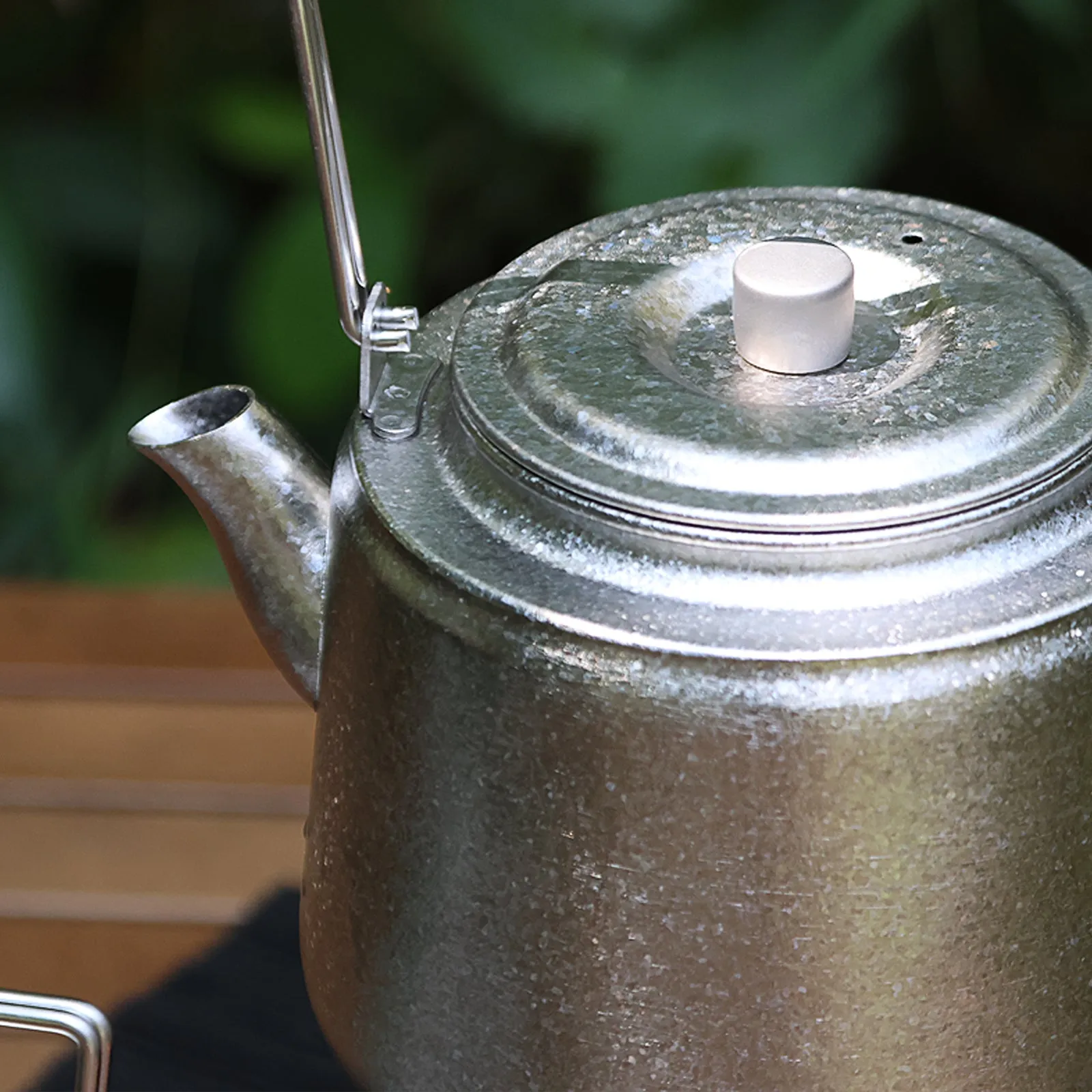 Titanium Bushcraft Kettle - Crystallized Finish