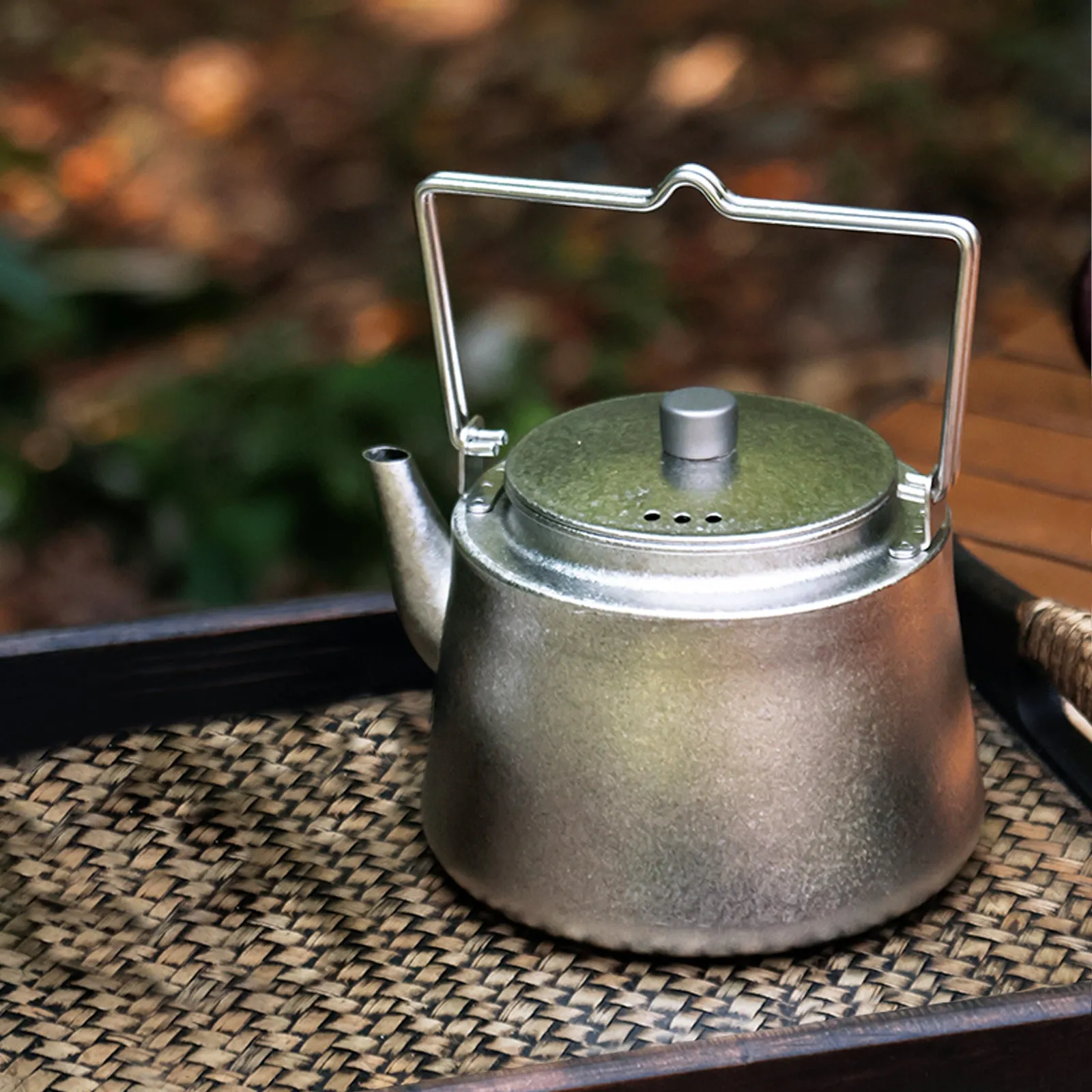 Titanium Bushcraft Kettle - Crystallized Finish