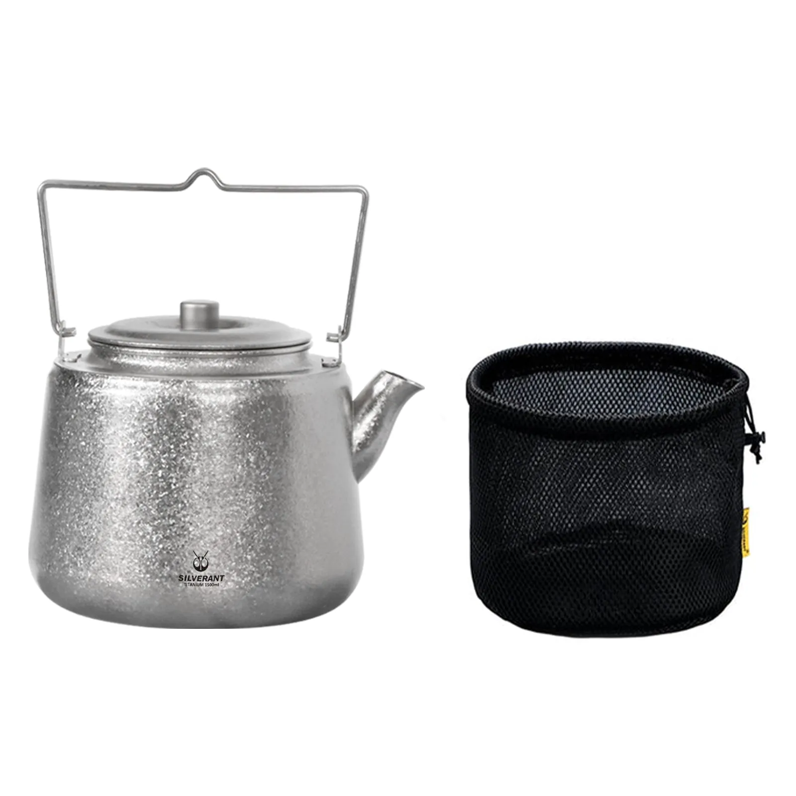 Titanium Bushcraft Kettle - Crystallized Finish
