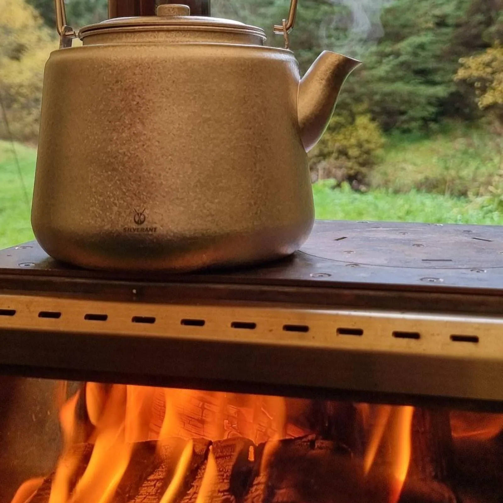 Titanium Bushcraft Kettle - Crystallized Finish