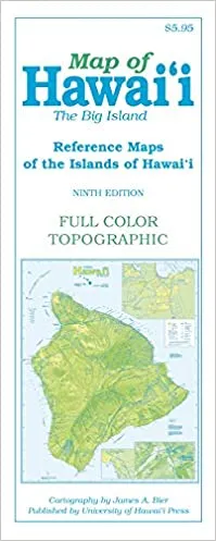 UH Press Map of Hawai‘i: The Big Island by James A. Bier