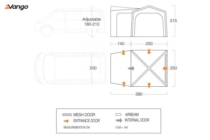 Vango Tailgate AirHub Low