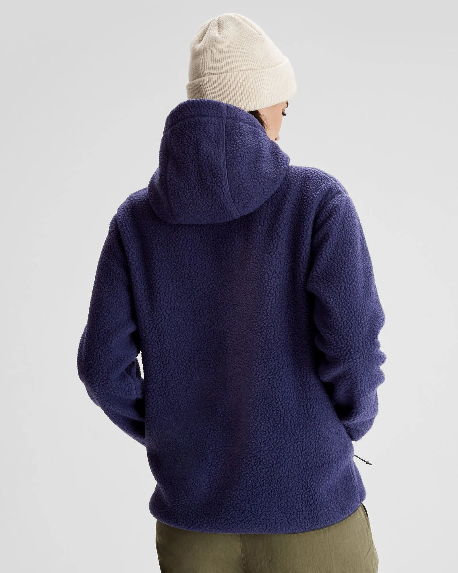 Women's Co-Z High Pile Hooded Pullover  - Dark Horizon