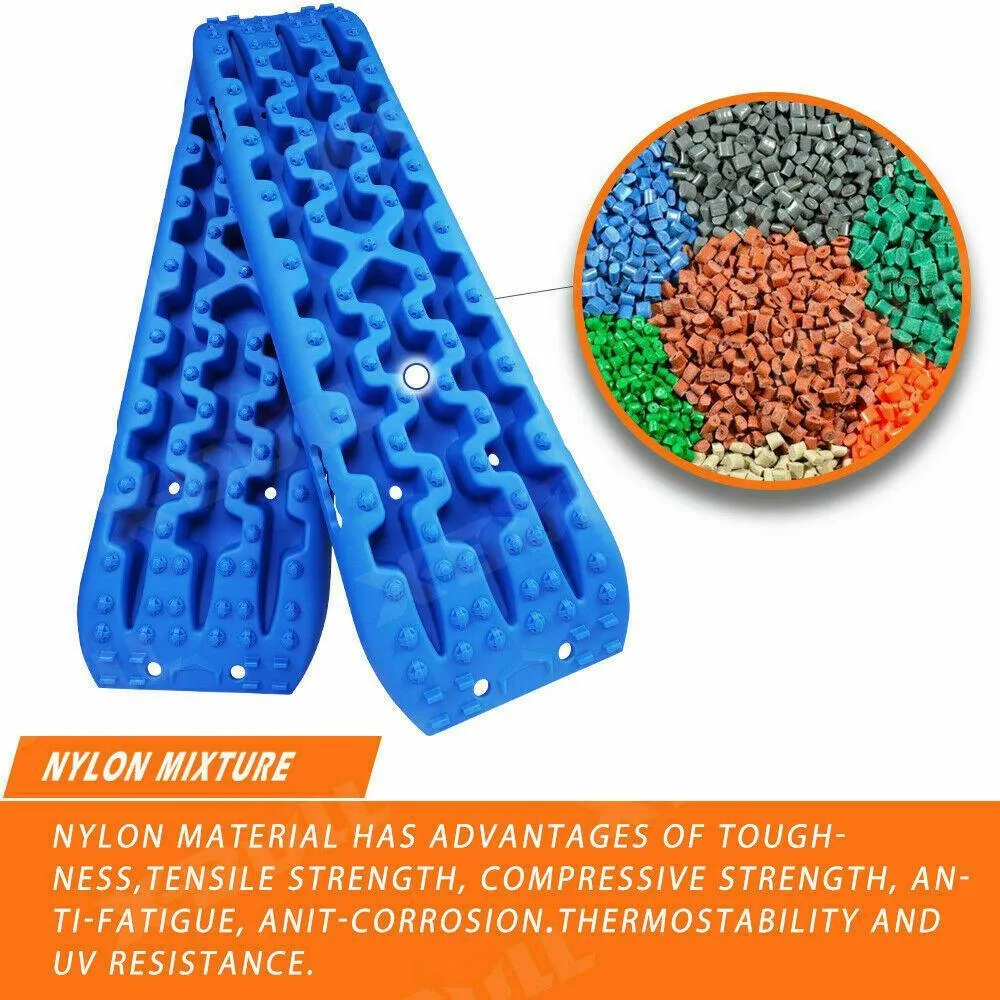 X-BULL Recovery tracks Mud Snow / Sand tracks / Grass 4X4 Caravan 2pcs 4WD Gen 3.0 - Blue